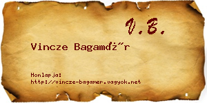 Vincze Bagamér névjegykártya